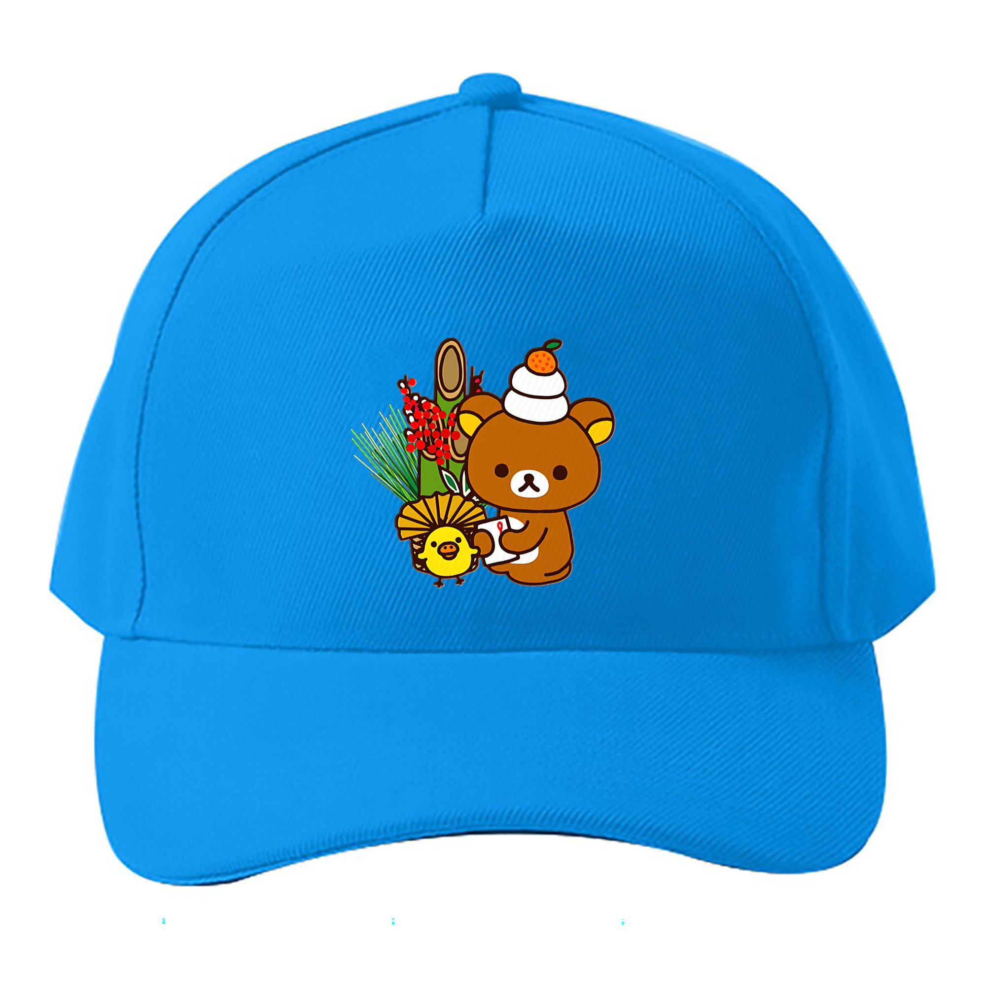 （画像用） リラックマ リラックマ キイロイトリ Rilakkuma Korilakkuma Kiiroitori ベースボールキャップ 綿100％ 男女兼用 帽子 スポーツ
